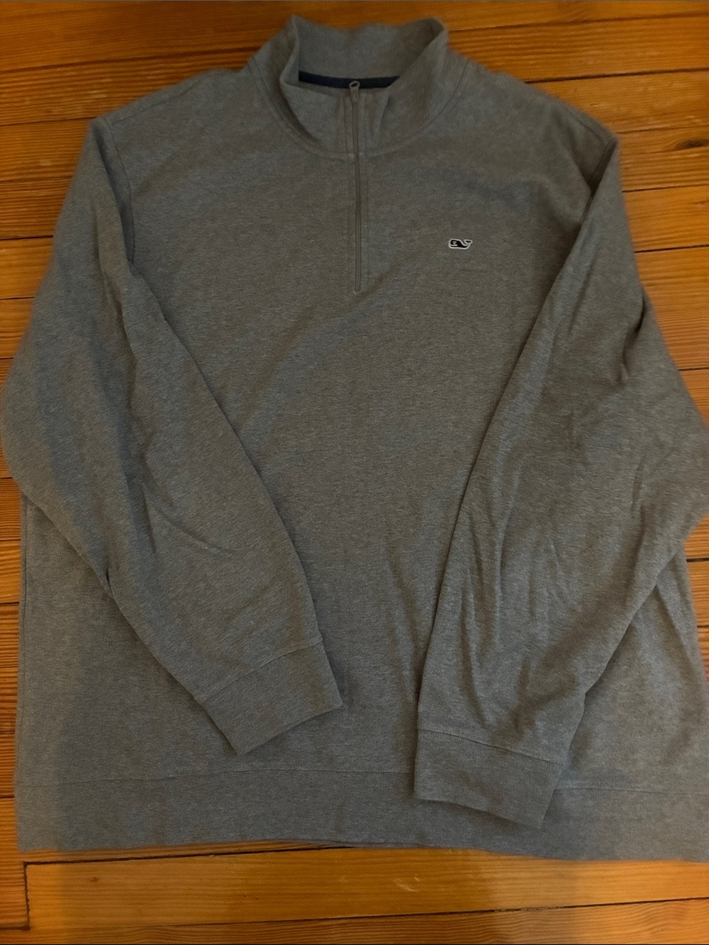 Vineyard Vines Men's Heather Gray Half-Zip Pullover
